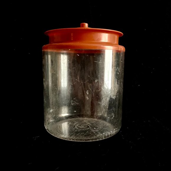 4 - Vintage Estate Tupperware Clear Push Button Lid Storage - Picture 10 of 12